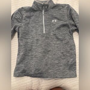 Under Armour Gray 1/4 Zip Pullover Kids Top